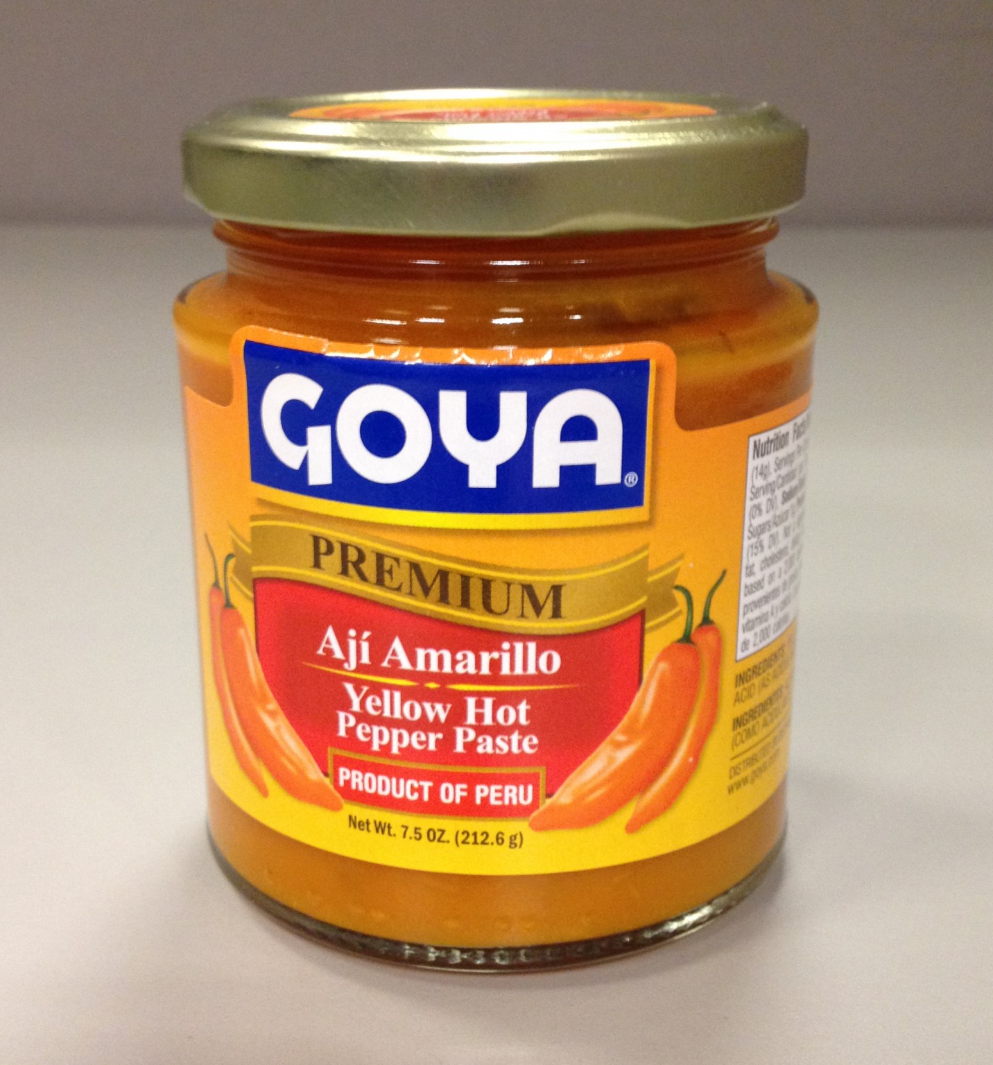 FLAVORING, CHILI AJI AMARILLO PASTE GOYA GLASS JAR SHELF STABLE IMPORTED PERU 2/7.5 OZ Food